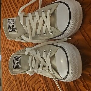 Converse Unisex grey/tan Men's 7 Womans 9